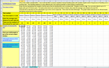 Copy and paste your data into the spreadsheet