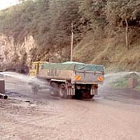 A quarry truck