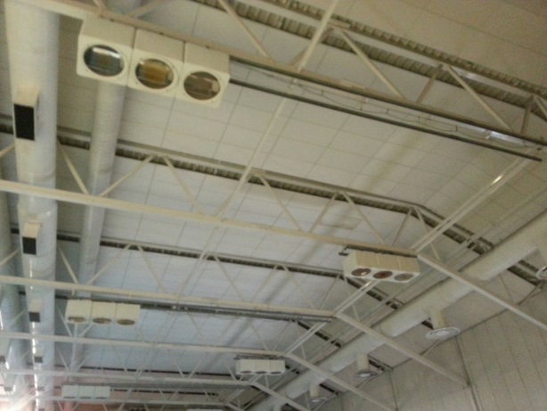 Lights in situ at one Leisure Centre Pool and unit that collapsed image 1