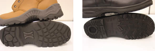 Two examples of the shoes considered by the Oil Company and tested by HSL