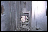 Casting inside cabinet before operation begins