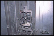 Casting inside cabinet after mould removal