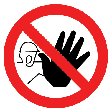 Image of a no access for unauthorised persons sign